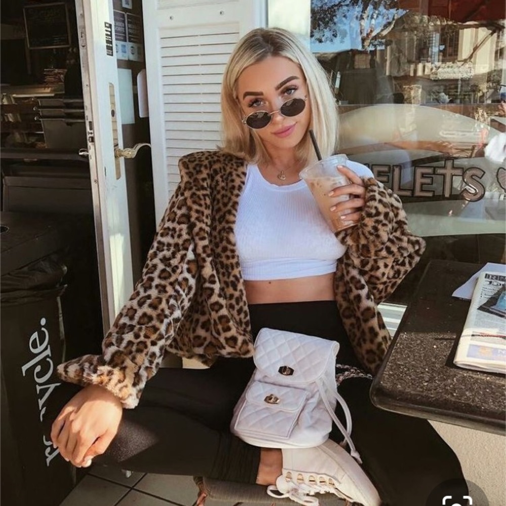 Cheetah fur jacket
